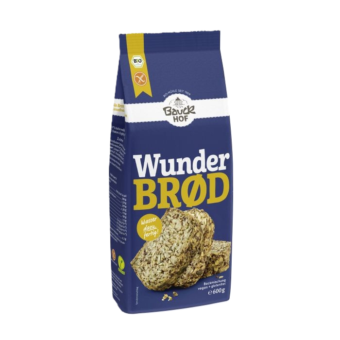 Bauck Brotbackmischung Wunderbrot glutenfrei 600g