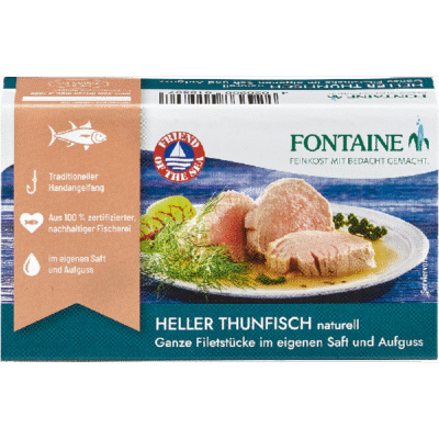 Fontaine Heller Thunfisch ganze Stücke naturell 120g