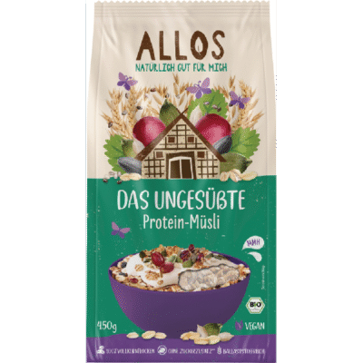 Allos Das ungesüßte Proteinmüsli 450g