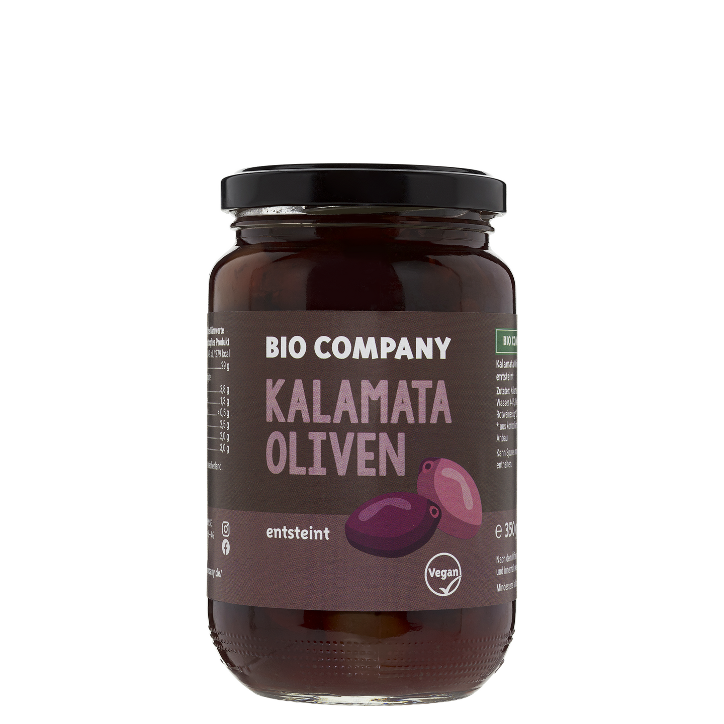 Biocompany Kalamata Oliven entsteint 180g