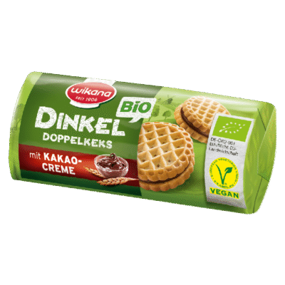 Wikana Bio Mini Dinkel Doppelkeks Kakaocreme 90g