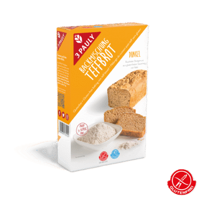 3Pauly Backmischung Teffbrot dunkel 407g