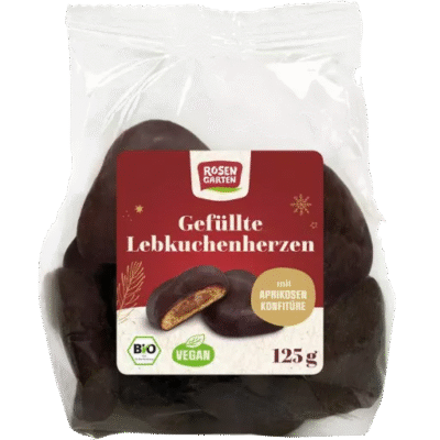 Rosengarten Lebkuchen Herzen gefüllt 125g