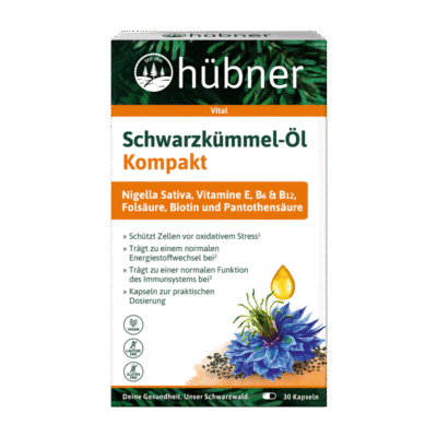 Hübner Schwarzkümmel Öl Kompakt Kapseln 90Stk