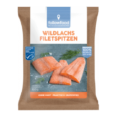 Followfood Wildlachs Filetspitzen 360g