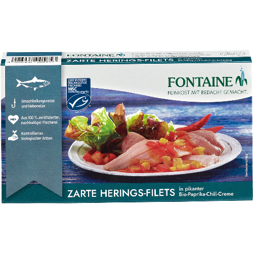 Fontaine Heringsfilets Paprika 200g
