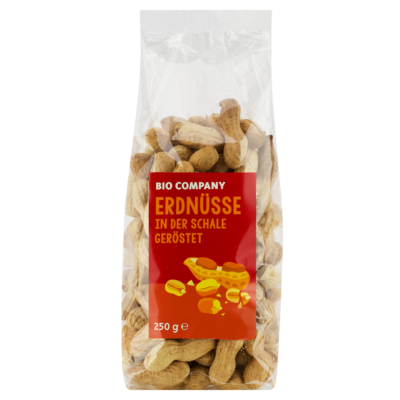 Biocompany Erdnüsse in der Schale, geröstet 250g