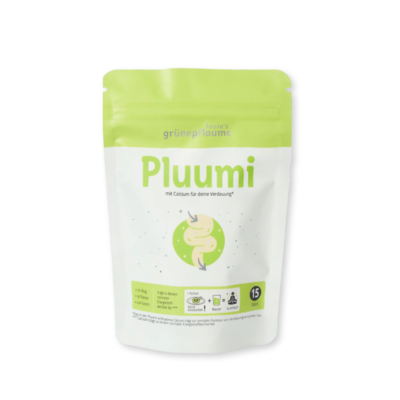 Grüne Pflaume Pluumi mit Calcium & Chlorid 15Stk