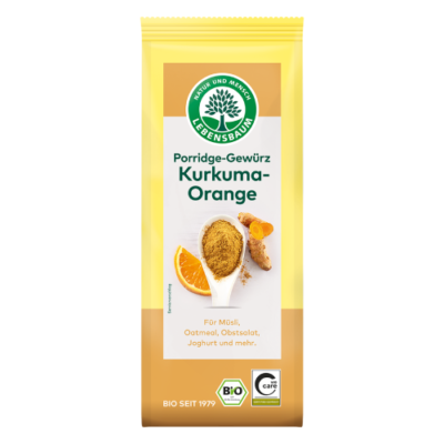 Lebensbaum Porridge Gewürz Kurkuma Orange 50g