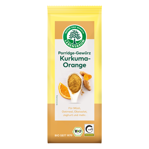 Lebensbaum Porridge Gewürz Kurkuma Orange 50g