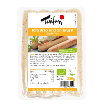 Taifun Tofu Brat- und Grillwurst gepfeffert 250g