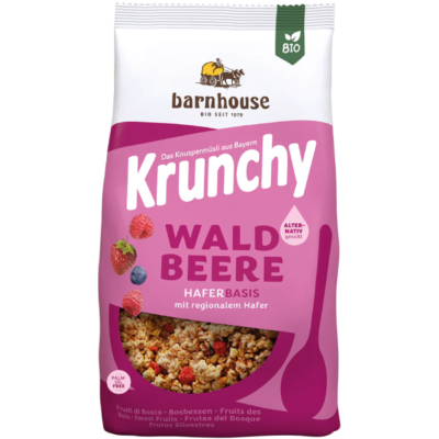 Barnhouse Krunchy Waldbeere alternativ gesüßt 375g