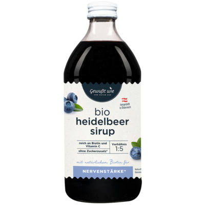 Gewußt Wie Sirup Heidelbeer 500ml