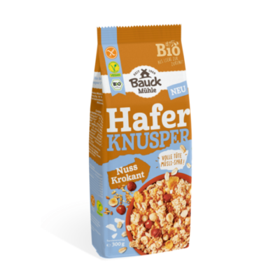 Bauck Hafer Knusper Müsli Nuss Krokant Bio gf 300g