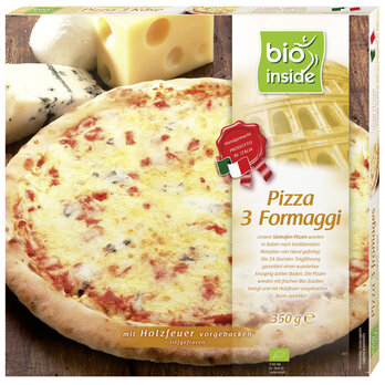 bioinside Holzofenpizza 3 Formaggi 350g TK