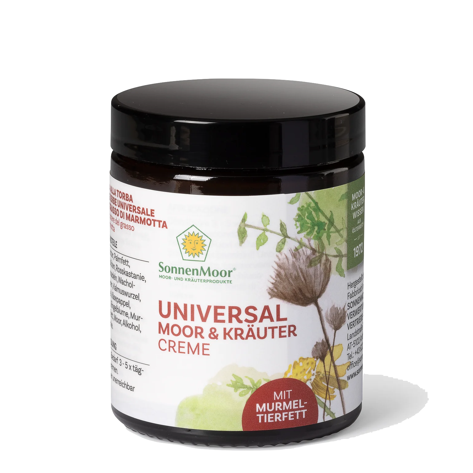 SonnenMoor Universal Moor und Kräutercreme mit Murmeltierfett 140g