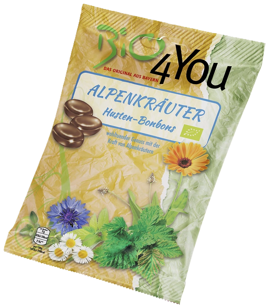 Bio4you Alpenkräuter Hustenbonbons 75g