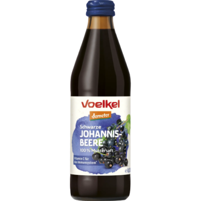 Voelkel Schwarze Johannisbeere Saft 0,33l
