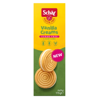 Schär Vanilla Creams glutenfrei zuckerfrei 115g