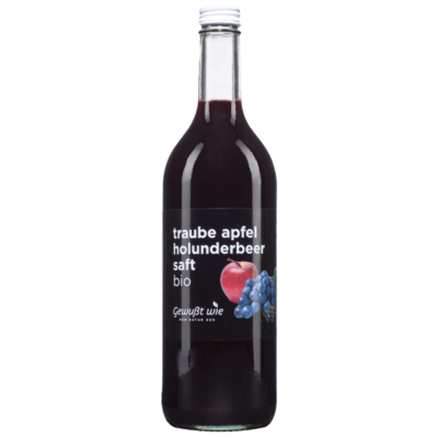 Gewußt Wie Traube Apfel Holunder Saft bio 750ml
