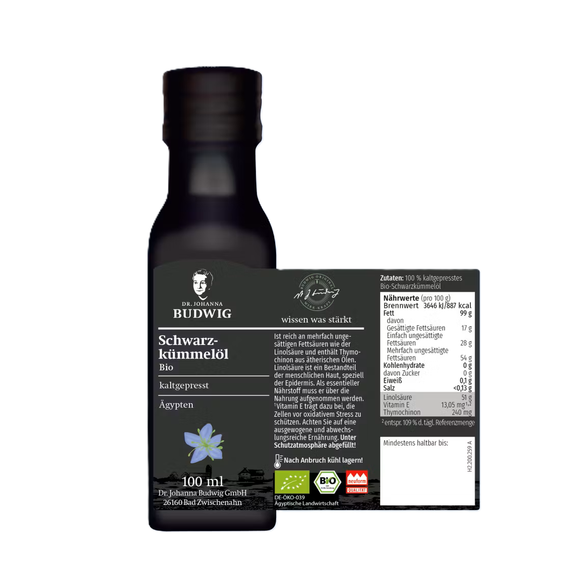 Dr. Johanna Budwig Schwarzkümmelöl 100ml