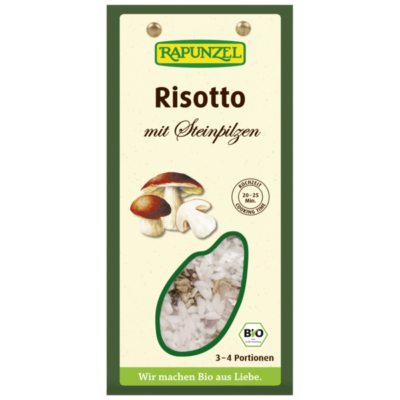 Rapunzel Risotto mit Steinpilzen