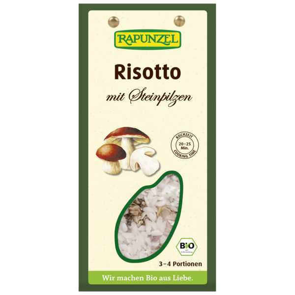 Rapunzel Risotto mit Steinpilzen