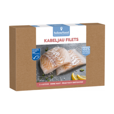 Followfood / Followfish TK Kabeljaufilets MSC 2-3St 200g