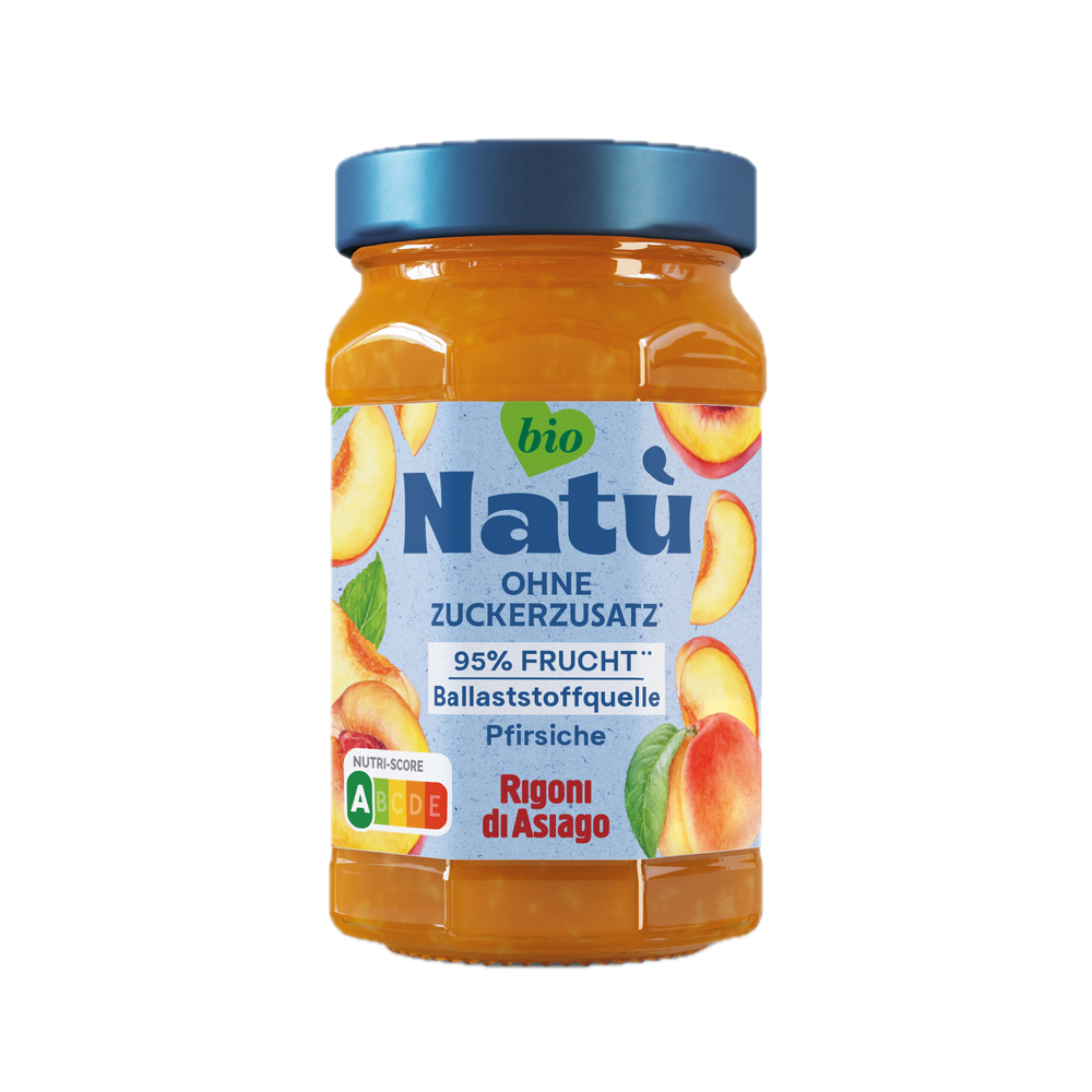Rigoni di Asiago Natù Fruchtaufstrich Pfirsich 240g