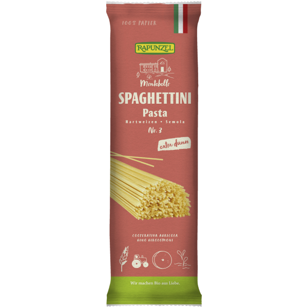 Rapunzel Spaghettini Semola, no.3 500g