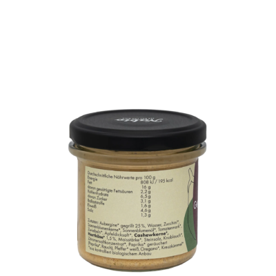 Nabio Aufstrich Gegrillte Aubergine Bergkäse 135g