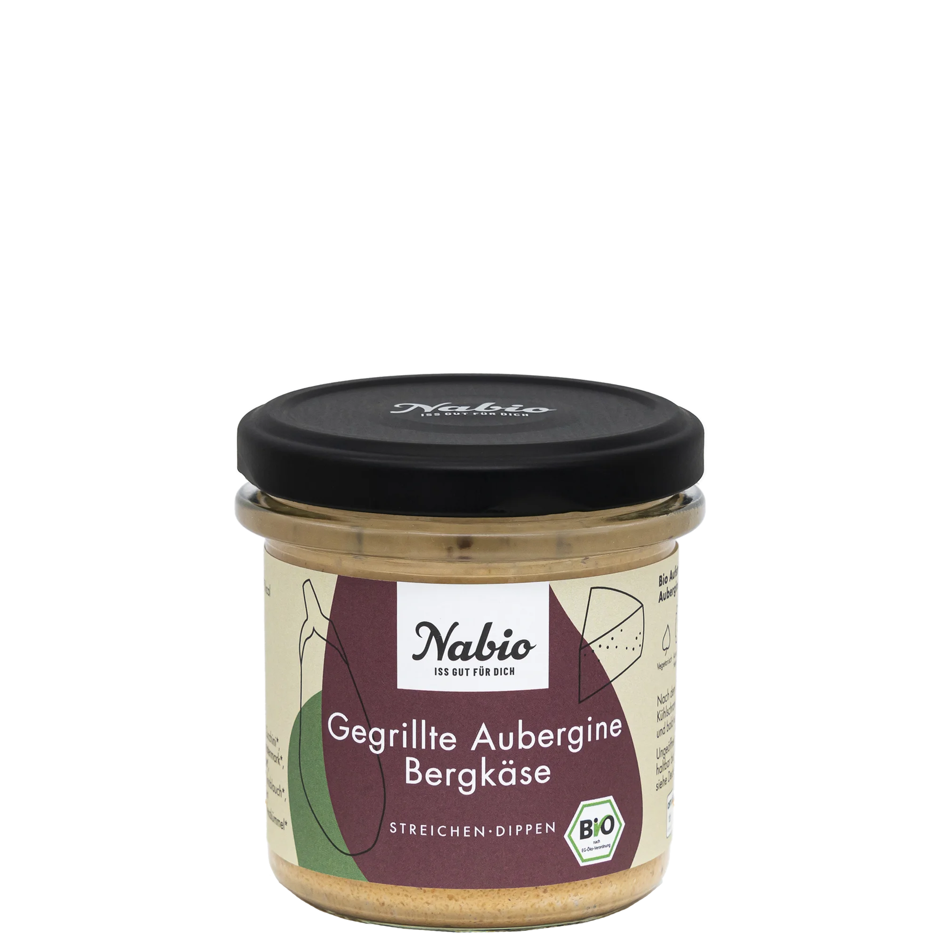 Nabio Aufstrich Gegrillte Aubergine Bergkäse 135g