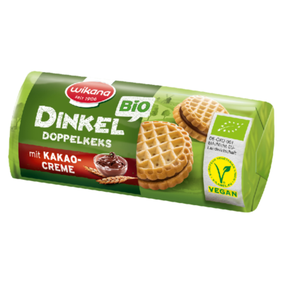 Wikana Bio Mini Dinkel Doppelkeks Kakaocreme 90g