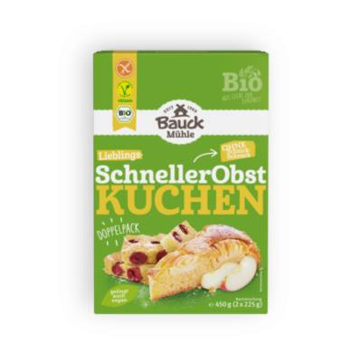 Bauck Schneller Apfelkuchen glutenfrei Bio 2x