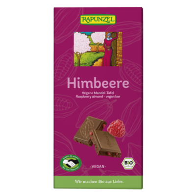 Rapunzel Himbeere vegane Mandel-Tafel 100g
