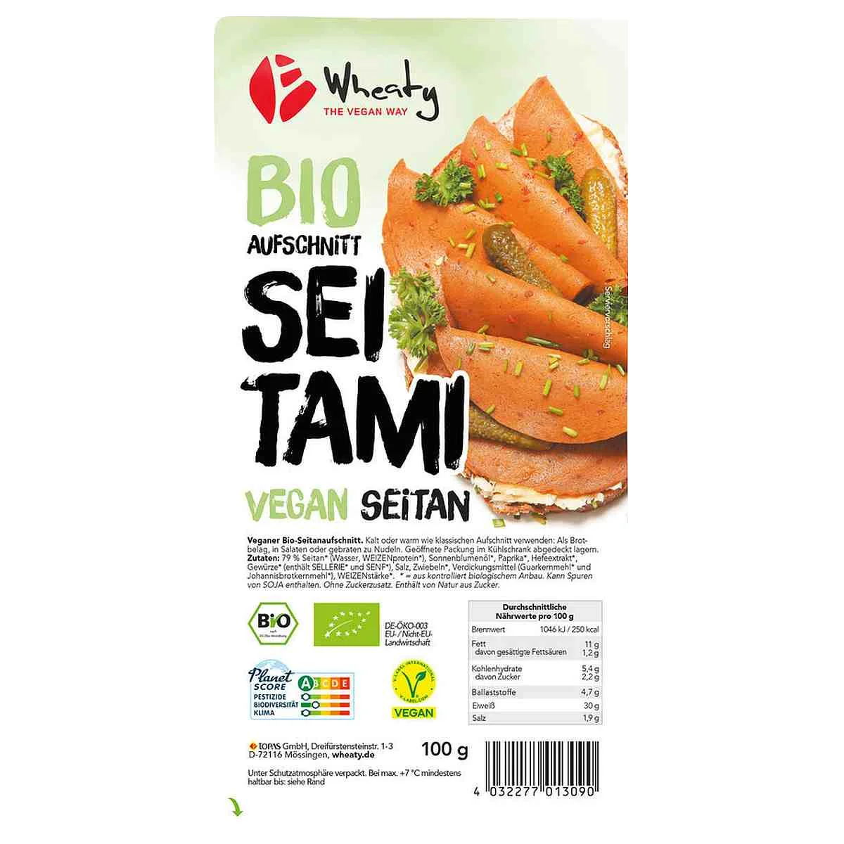 Wheaty Veganer Aufschnitt Seitami 100g