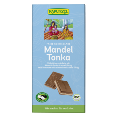 Rapunzel Vollmilch Schokolade Mandel-Tonka 100g