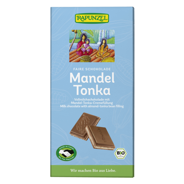 Rapunzel Vollmilch Schokolade Mandel-Tonka 100g