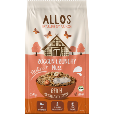 Allos Nutri + Roggen Crunchy Nuss, 350 g