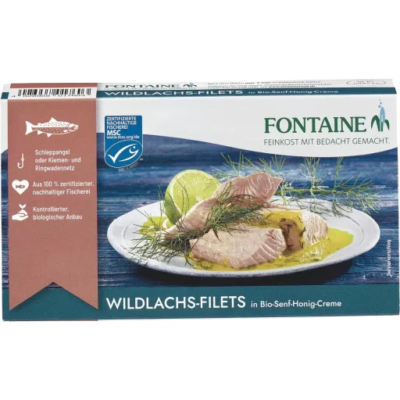 Fontaine Wildlachsfilet in Senf Honig Creme 200g