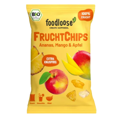 Foodloose Fruchtchips Ananas, Mango & Apfel 20g
