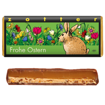Zotter Schokolade Frohe Ostern Butterkaramell 70g