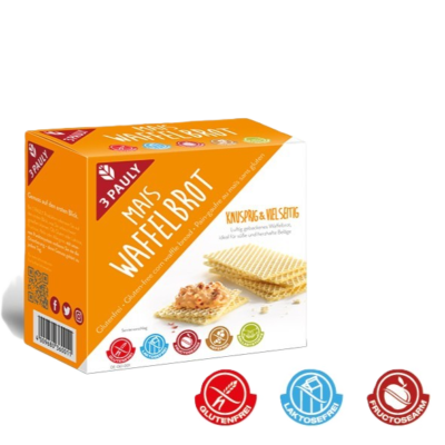 3Pauly Mais Waffelbrot glutenfrei 100g
