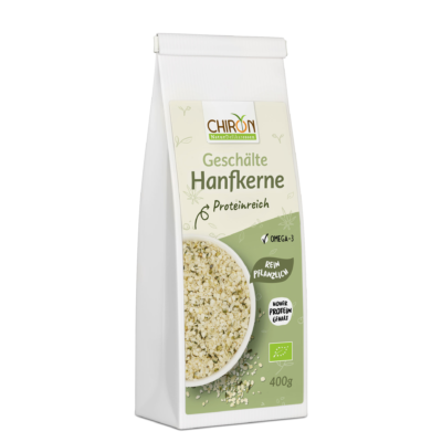 Chiron Naturdelikatessen Geschälte Hanfsamen Nachfüllpackung 400g