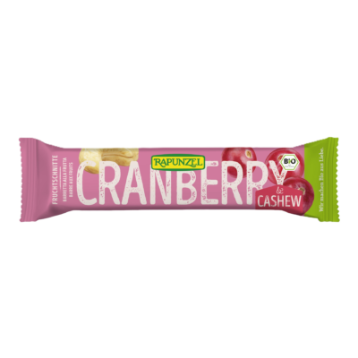 Rapunzel Fruchtschnitte Cranberry-Cashew 40g
