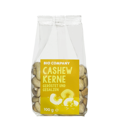 Biocompany Cashewkerne geröstet und gesalzen 100g