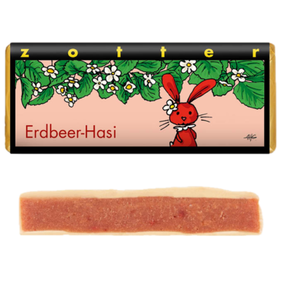 Zotter Schokolade Erdbeer Hasi 70g