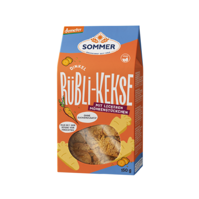 Sommer Dinkel Rübli-Kekse mit Karotten&Butter demeter 150g