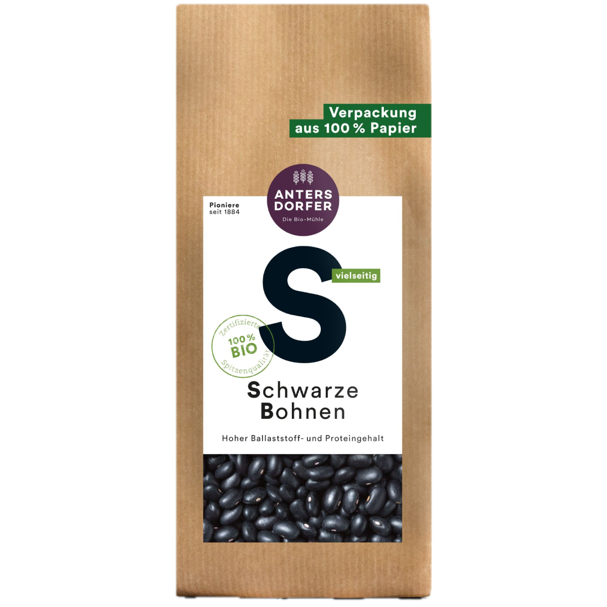 Antersdorfer Schwarze Bohnen 500g