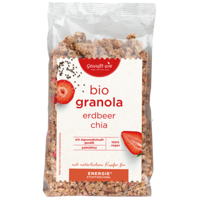 Gewußt Wie Granola Chia/Erdbeer 375g